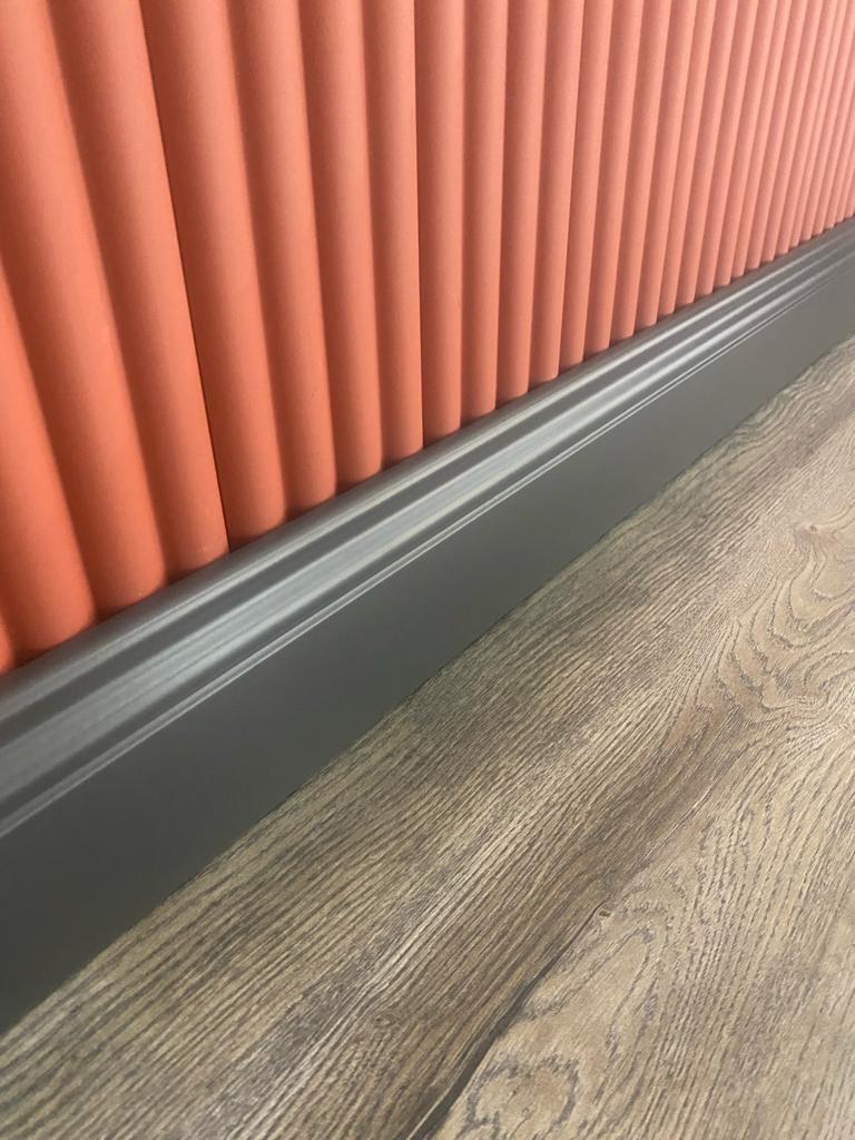 10 Cm Yalı Serisi Antrasit Pvc Süpürgelik