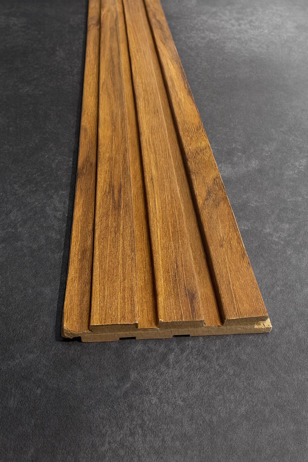 PSH-71 Doğal Teak Mdf Duvar Paneli