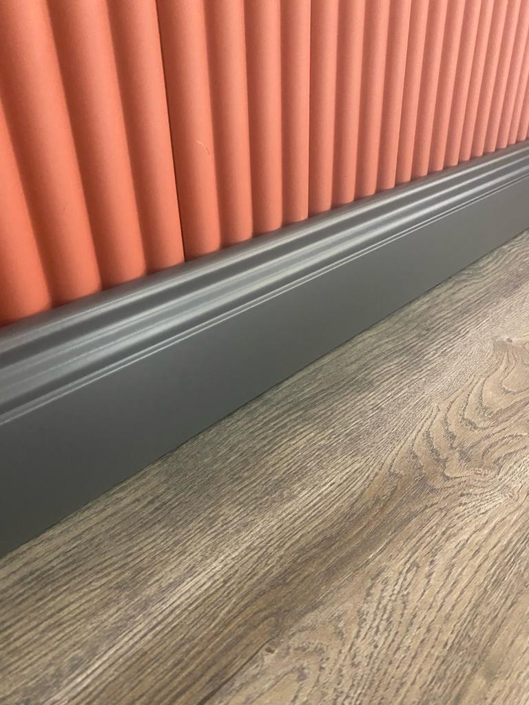 10 Cm Yalı Serisi Antrasit Pvc Süpürgelik