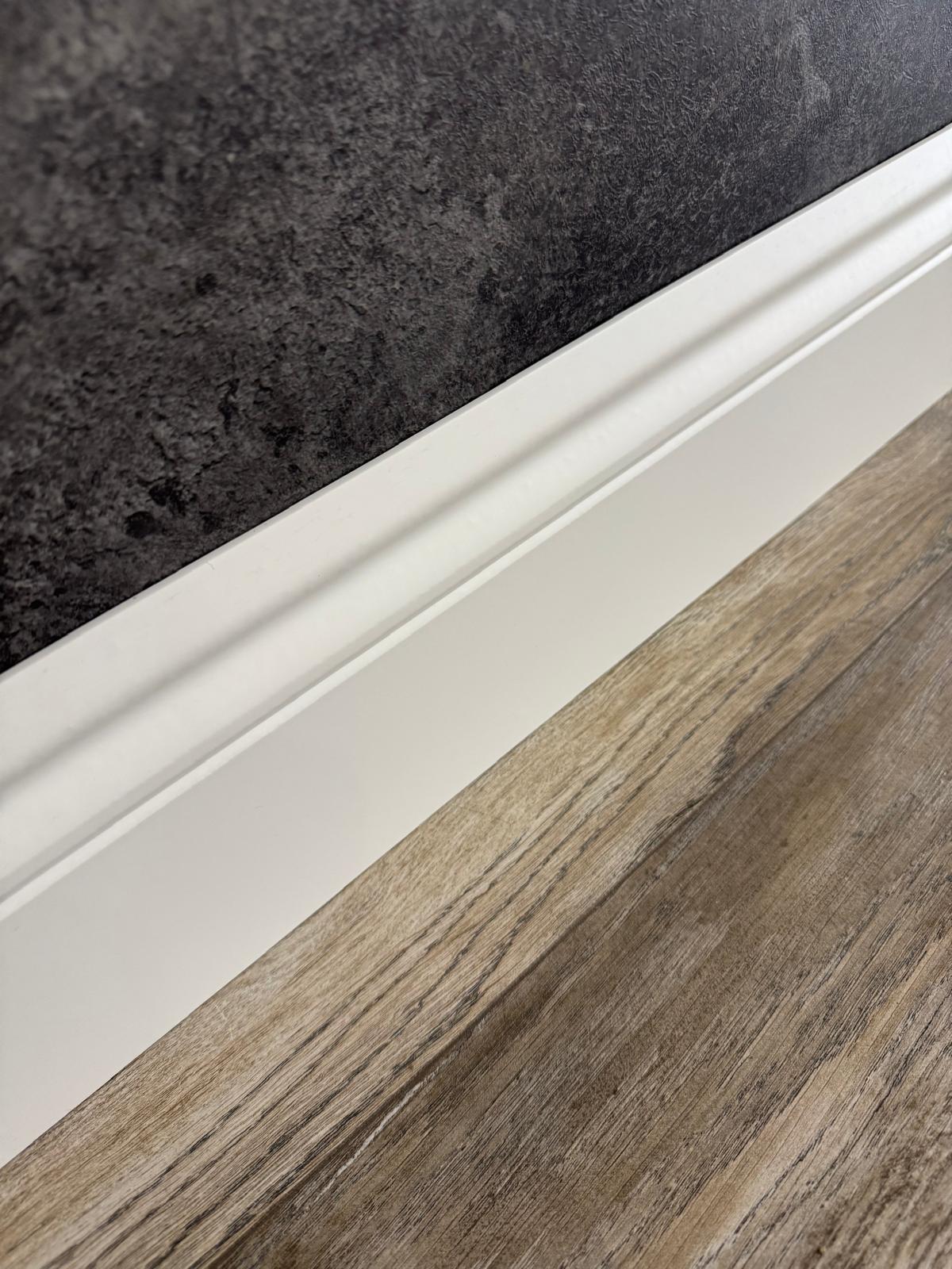 14 Cm Yalı Serisi B14 Model Lake Beyaz Pvc Süpürgelik