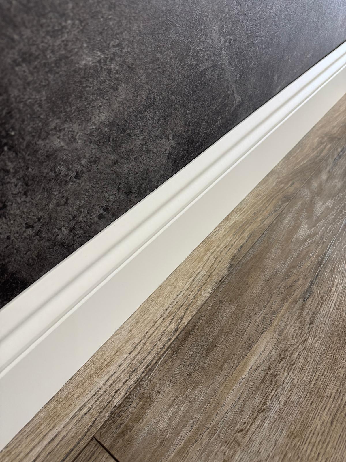 14 Cm Yalı Serisi B14 Model Lake Beyaz Pvc Süpürgelik