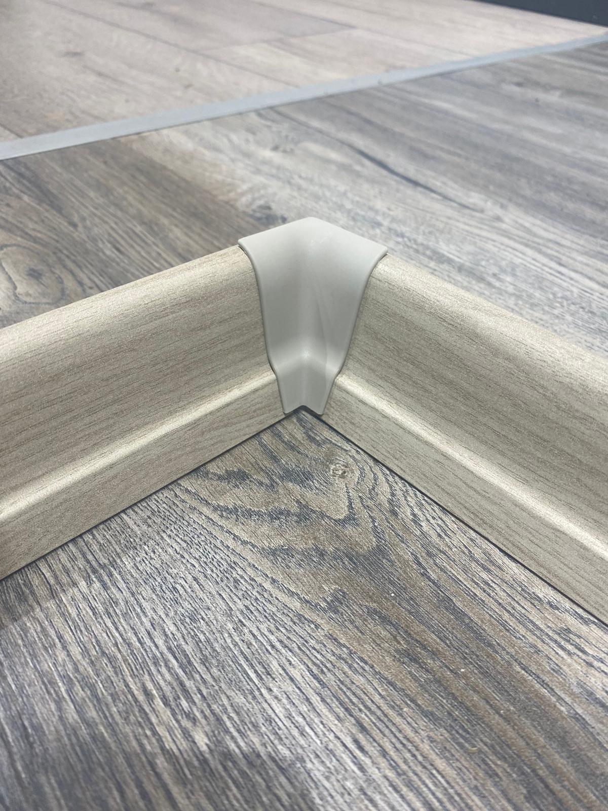 6 cm Gri Süpürgelik iç köşe dış köşe aparat