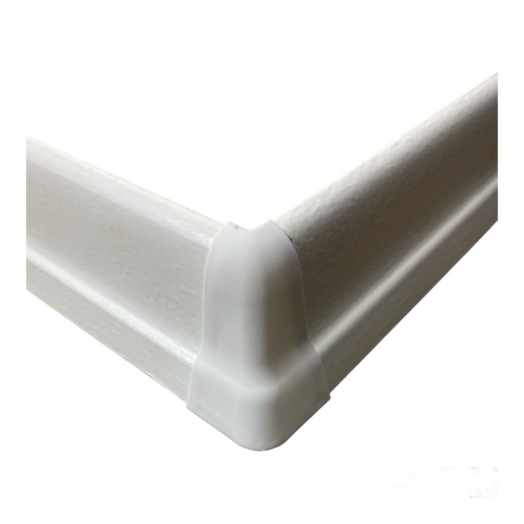 6 cm Beyaz Süpürgelik iç köşe dış köşe aparat