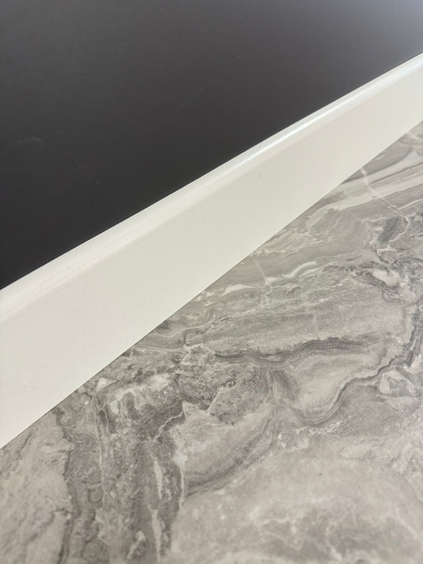 8 Cm Düz Lake Beyaz Parke Süpürgelik