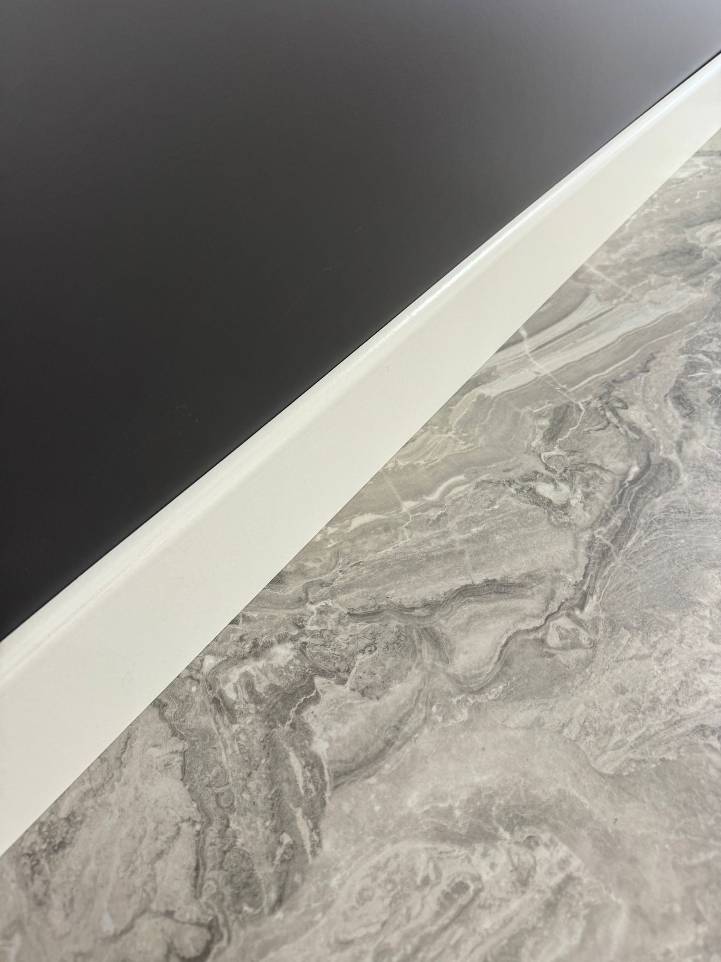 8 Cm Düz Lake Beyaz Parke Süpürgelik