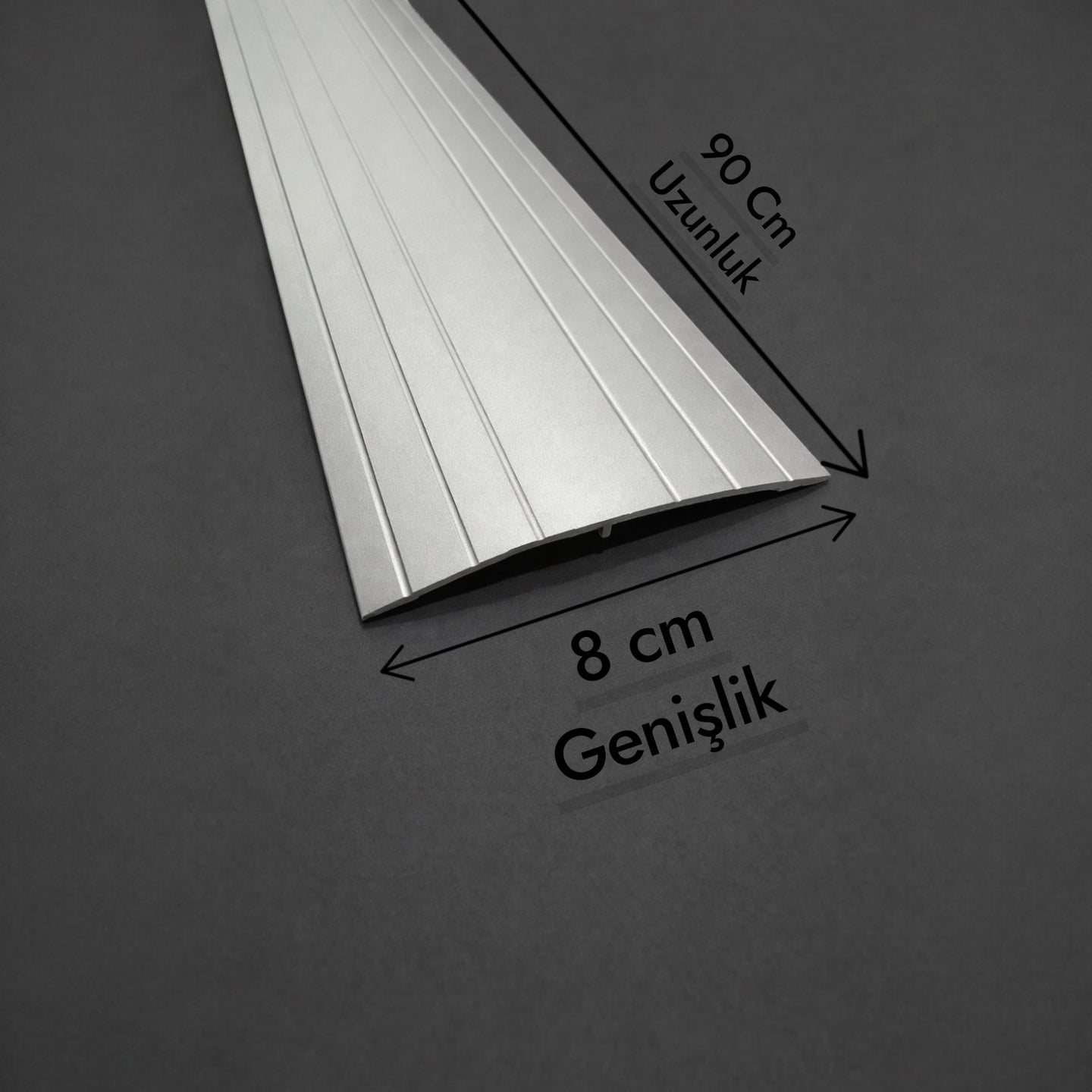 8 Cm Alüminyum Düz Kapı Eşiği Profili 90 Cm