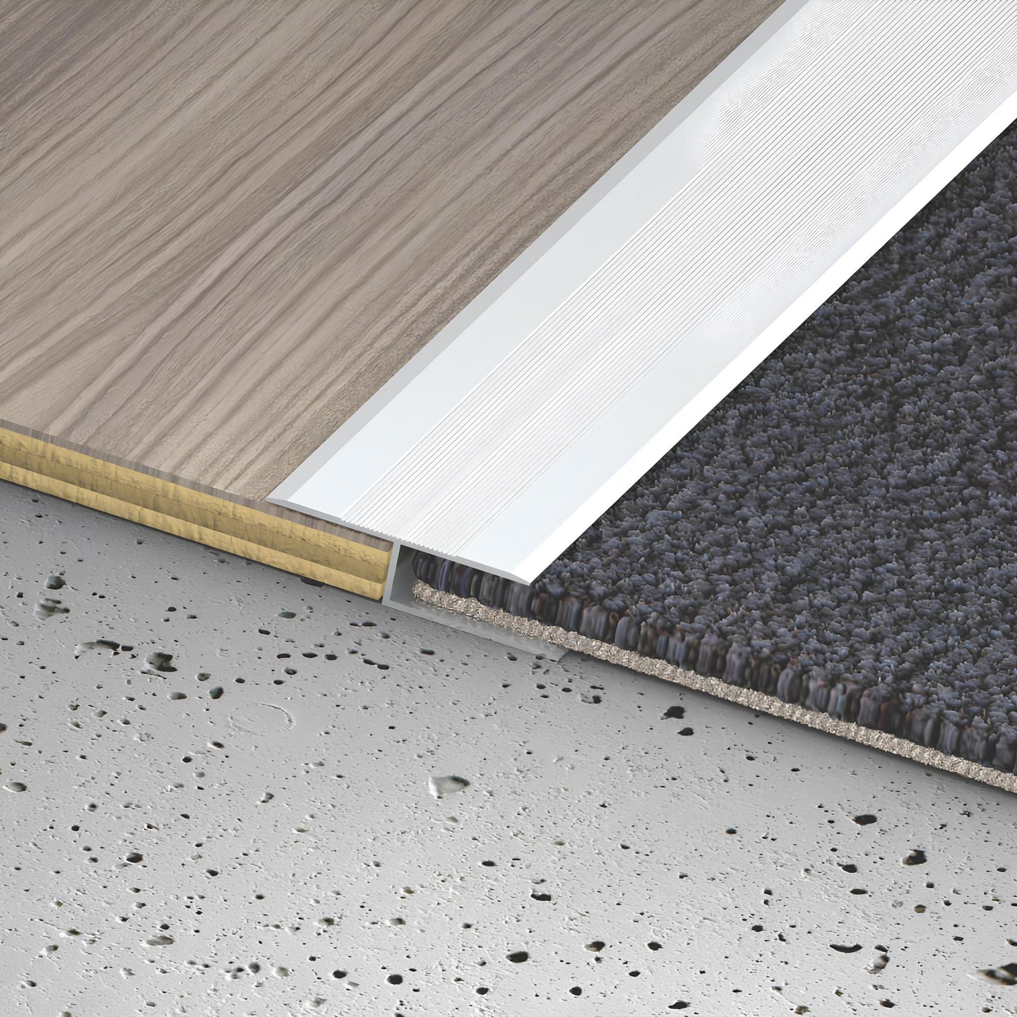 Alüminyum Z Parke Geçiş Profil Çıtası 90 cm