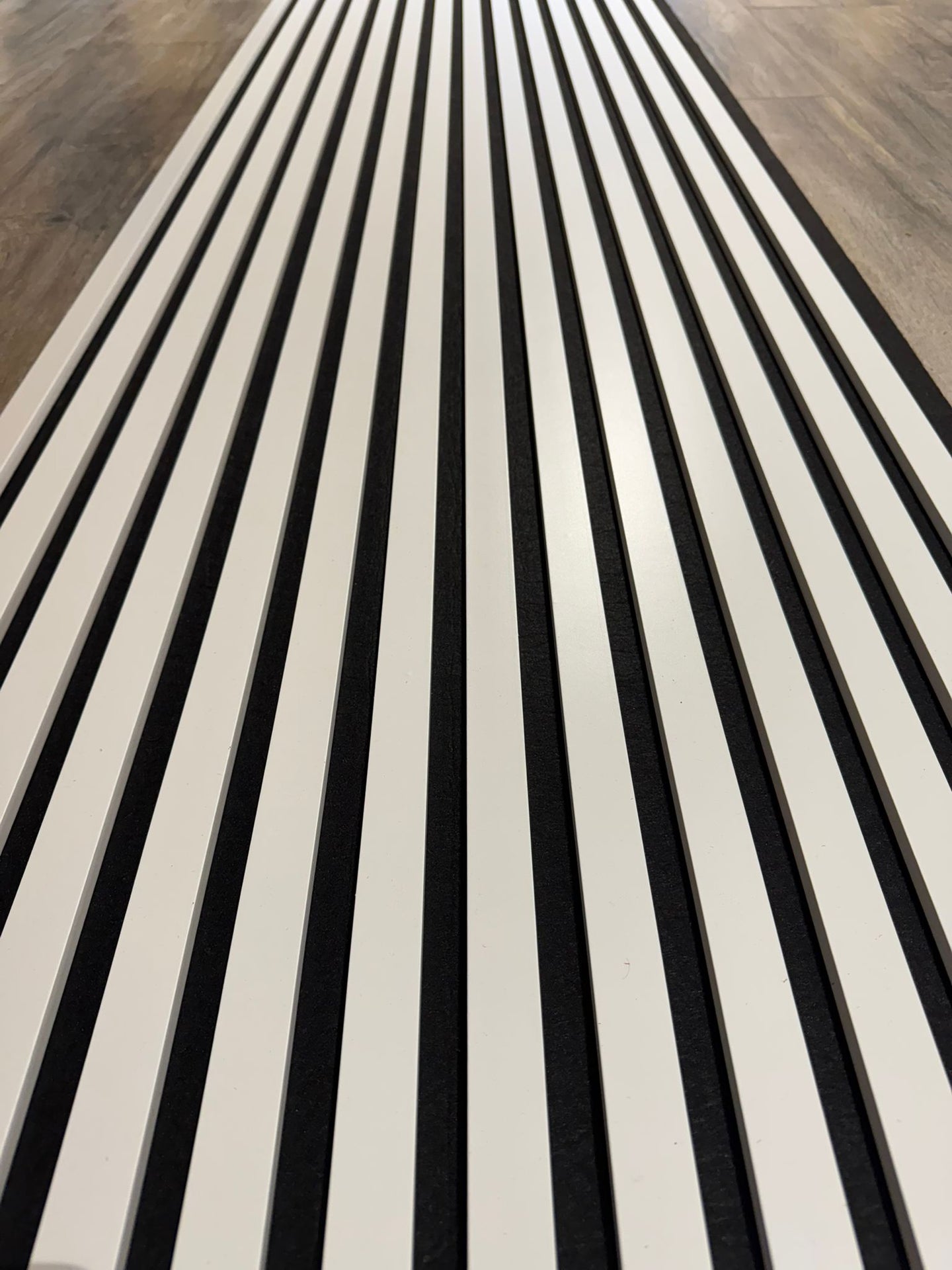 Akustik Ahşap Duvar Paneli Beyaz Lambiri 60*280 Cm