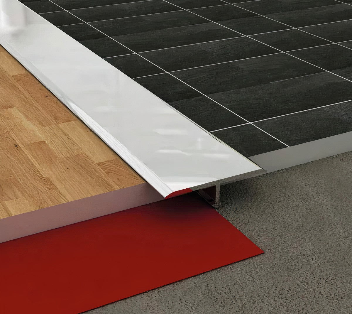 Alüminyum Parke Geçiş Kapı Eşiği T profil 90 Cm