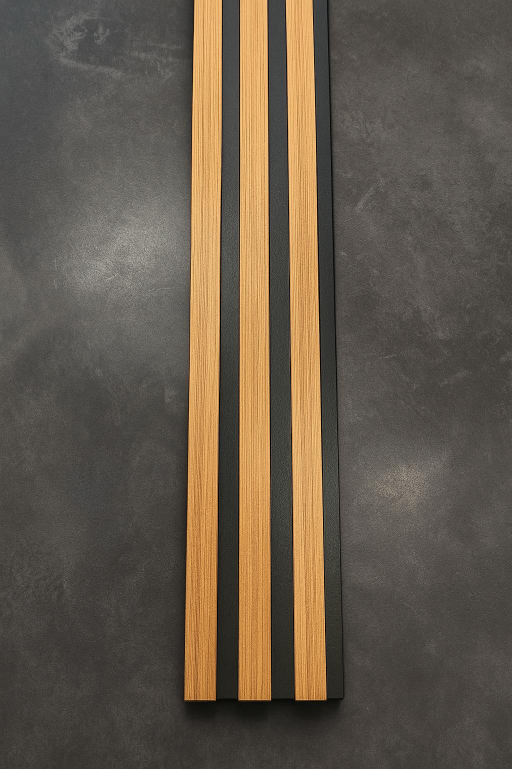 PSH-71 Black Teak  Mdf Duvar Paneli