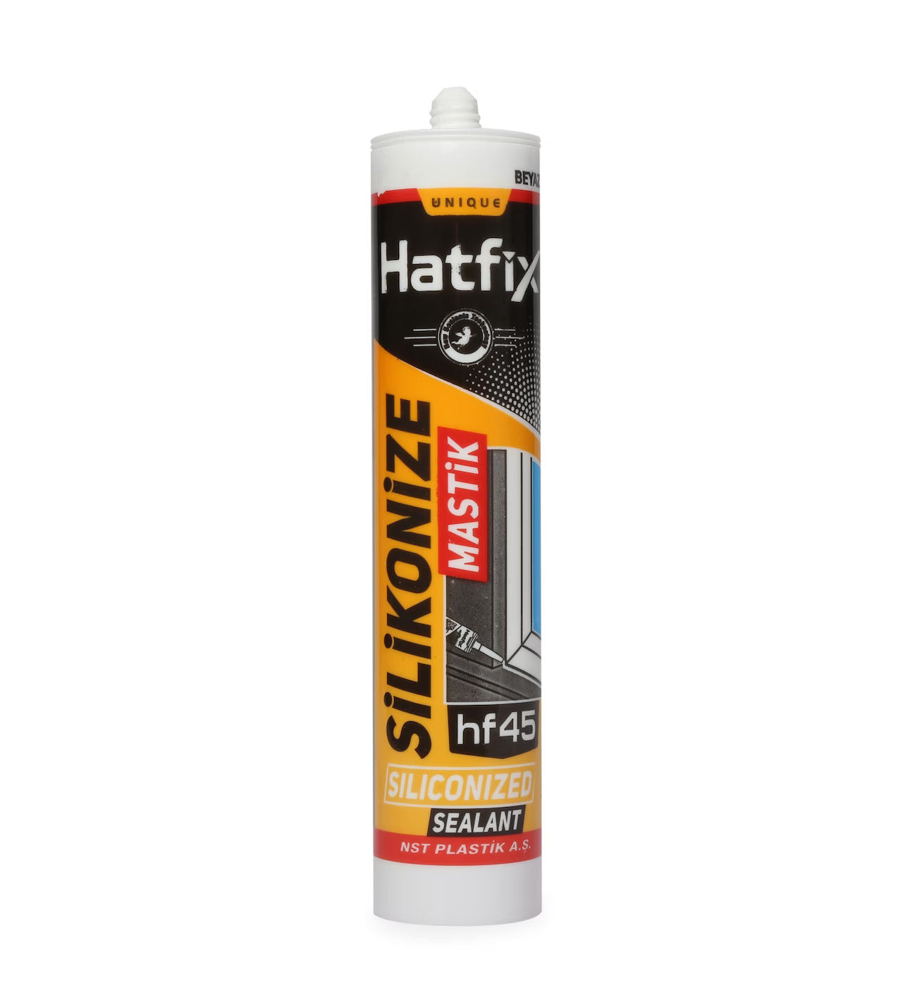 Hatfix Silikonize Mastik Beyaz 450 gr
