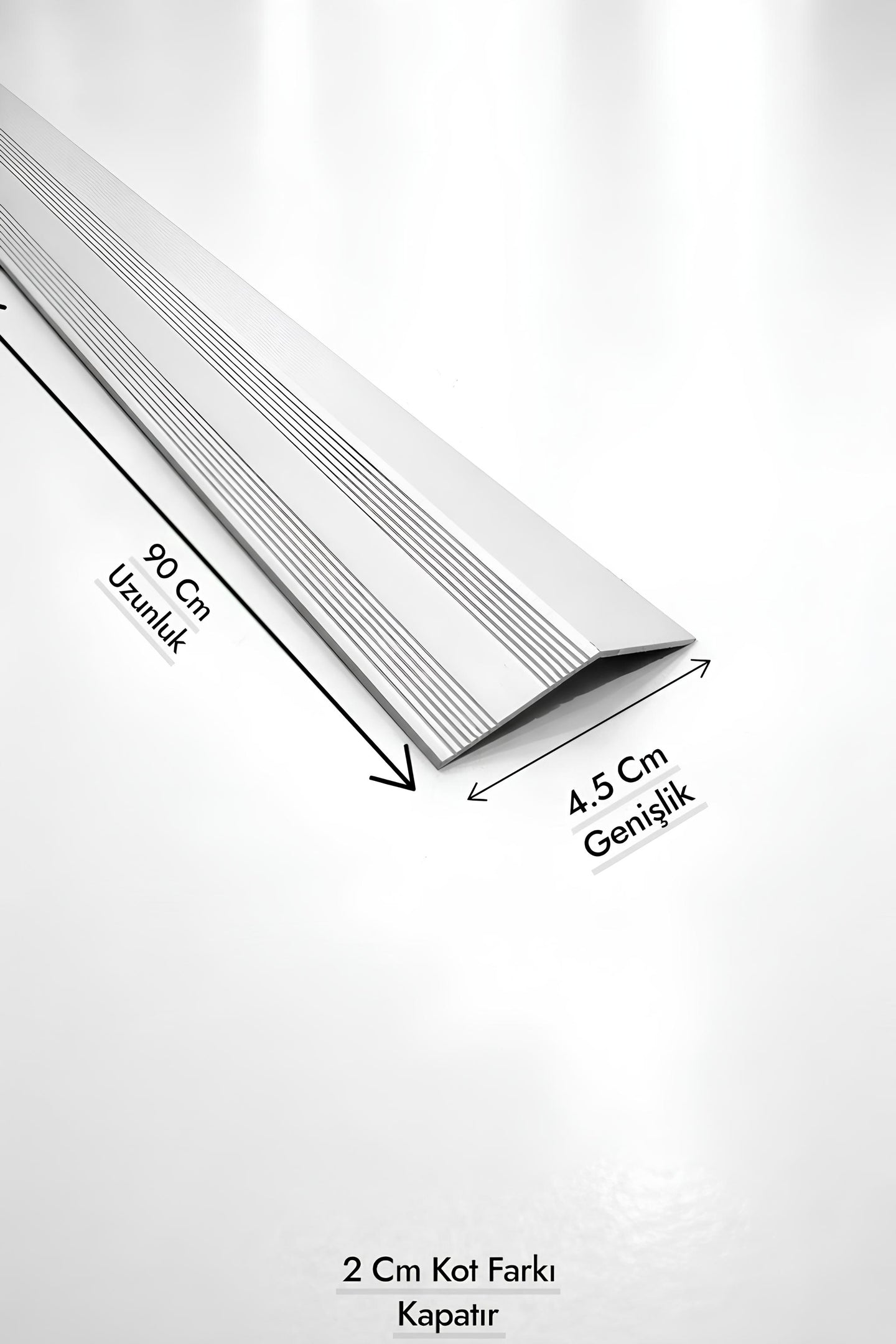 Alüminyum Kapı Eşiği Geniş Kot Farkı Profili 90 cm